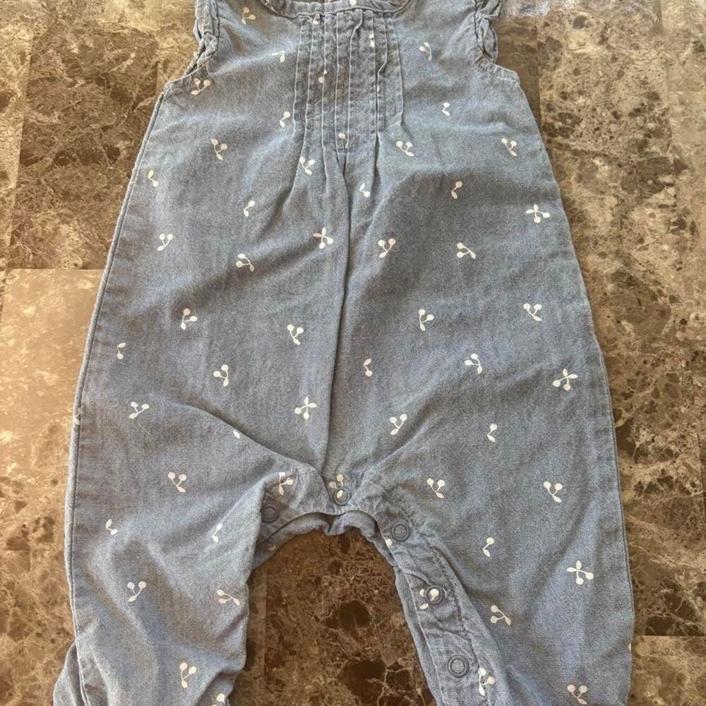 Carter-s Blue and Grey Jumpsuit